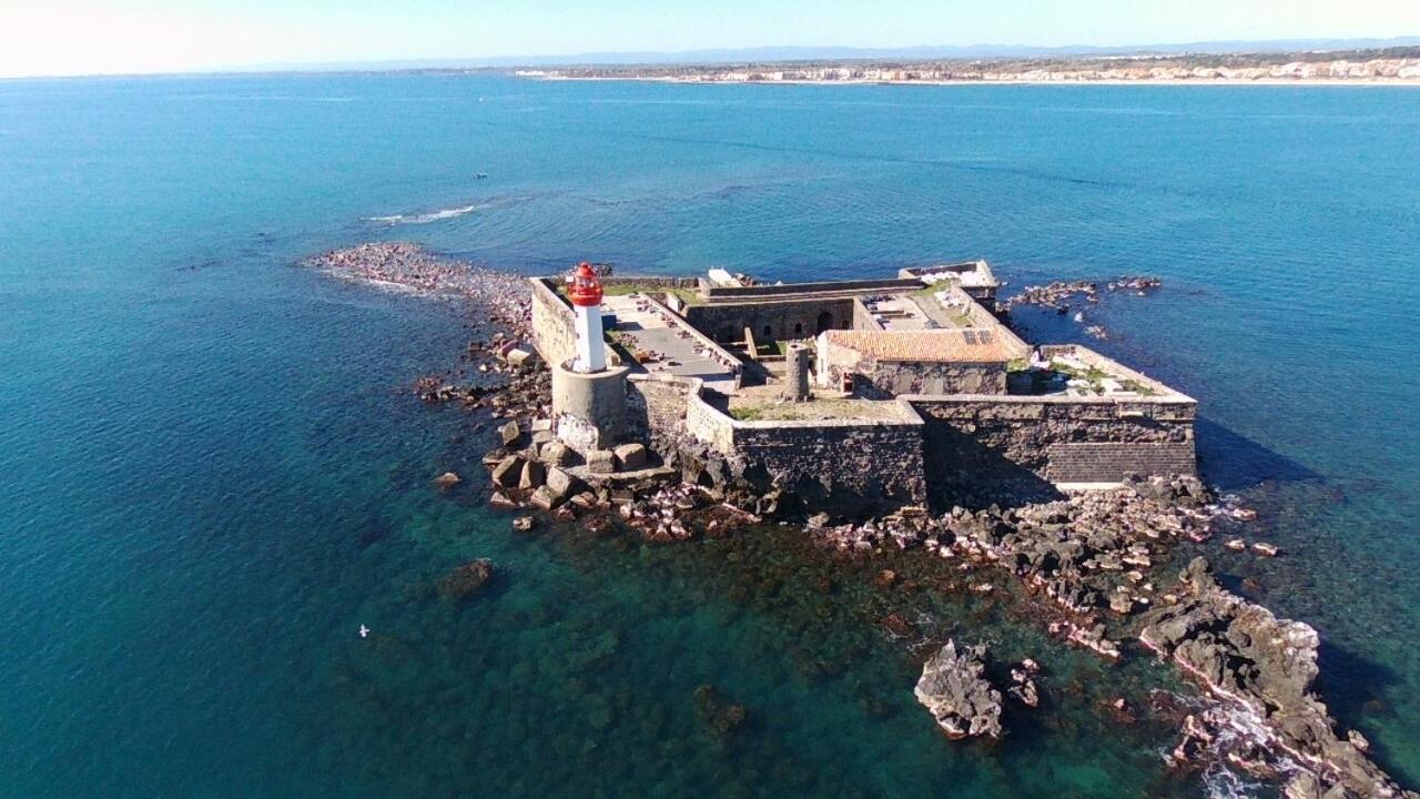 Appartement Vue Exceptionnelle Sur La Mer, Piscine, Parking Prive - Sur L'Ile Des Pecheurs Agde Zewnętrze zdjęcie